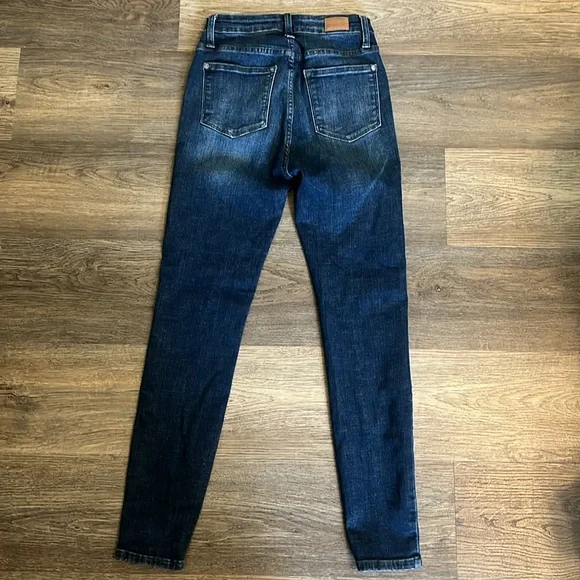 Judy Blue Skinny Fit Mid Rise Women's Blue Skinny Jeans - 24 - Picture 7 of 12